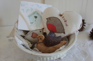 Shabby chic bird easter 00541